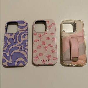 iPhone 14 Pro phone case set of 3 BURGA WALLI